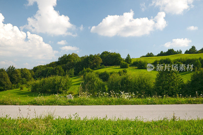 全景春天的风景