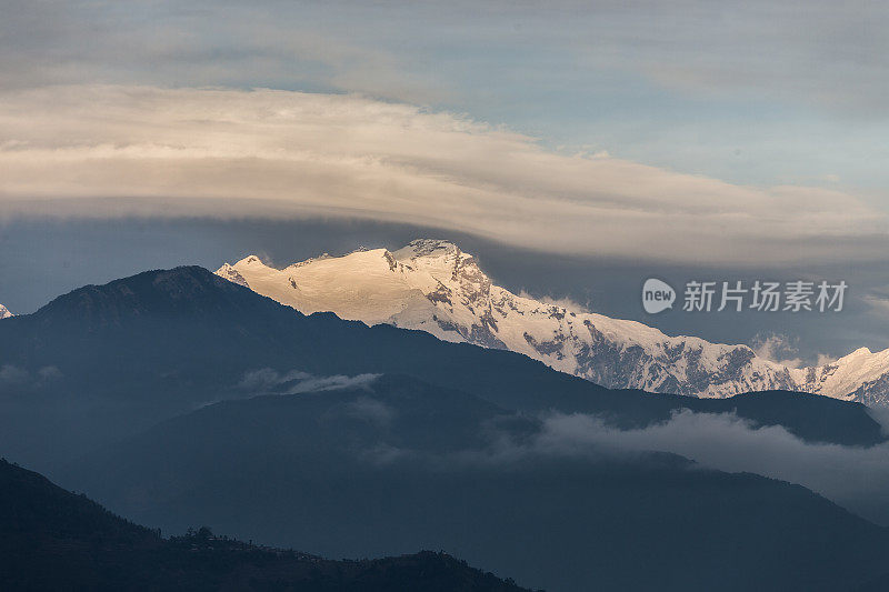 安纳普尔纳雪山，博卡拉，尼泊尔