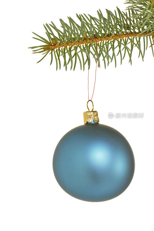 杉树上的圣诞球