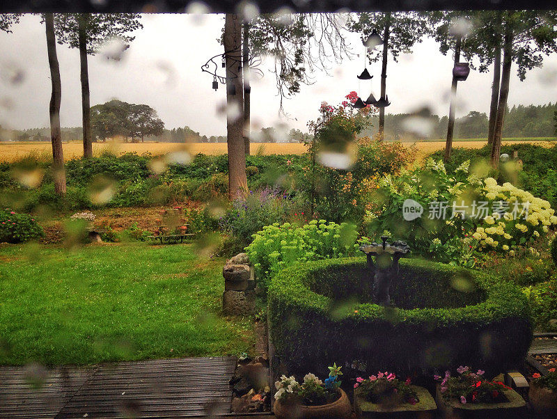 夏天的雨天