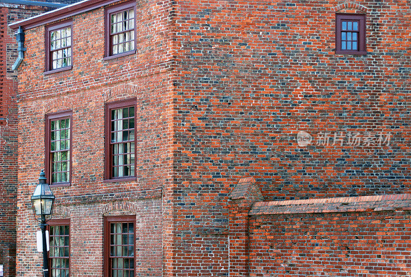 马萨诸塞州波士顿18世纪的砖房