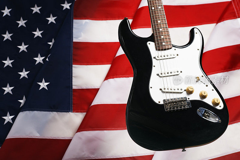 美国音乐:吉他和美国国旗
