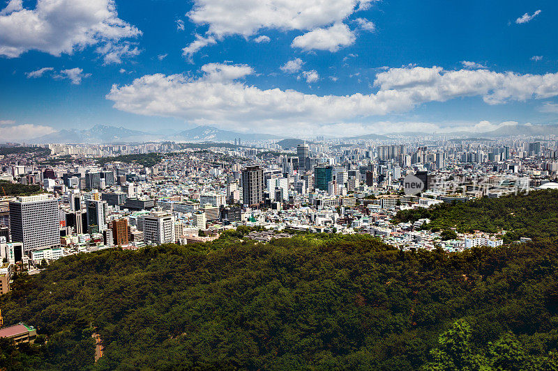 韩国首尔城市景观