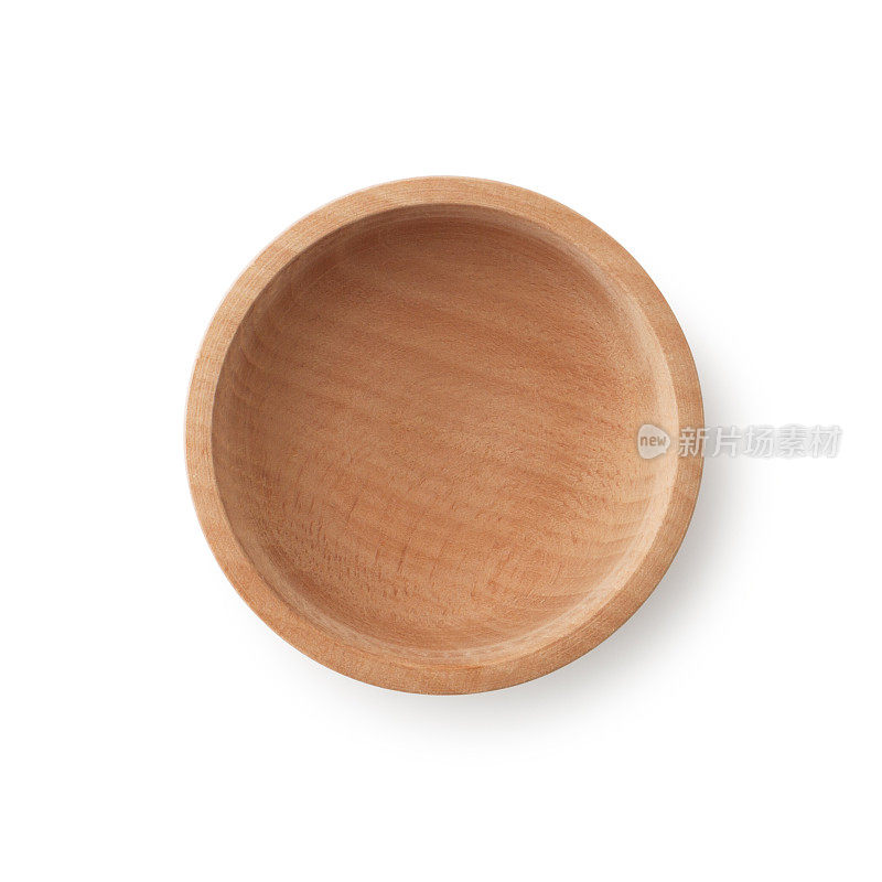 空的木制碗