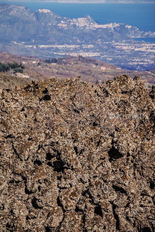 太埃特纳火山景观。