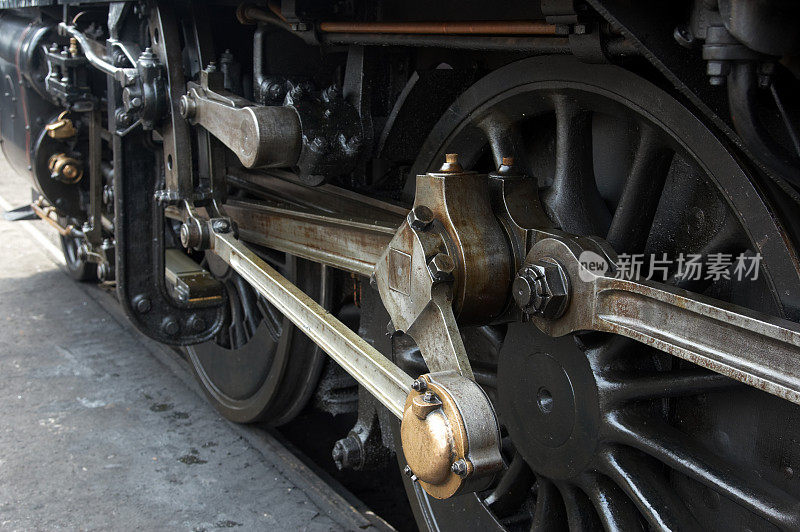 蒸汽火车的轮子