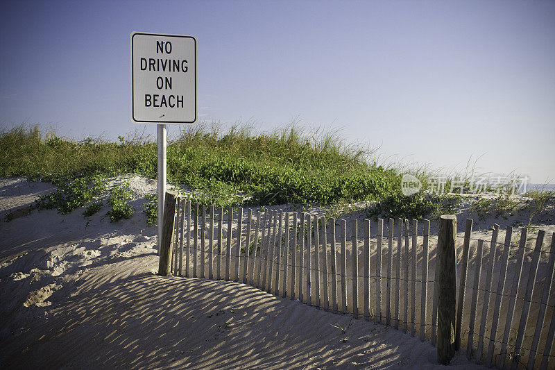 禁止在泳滩驾驶