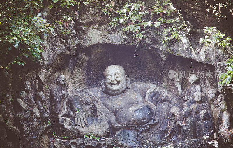灵隐寺的佛教石雕