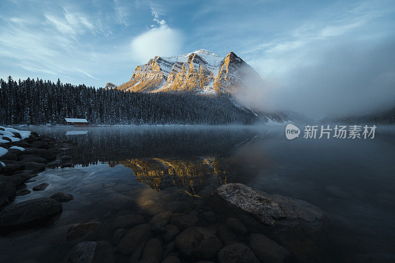 露易丝湖,冬天的观点