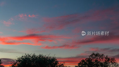 宾夕法尼亚州西部的日落