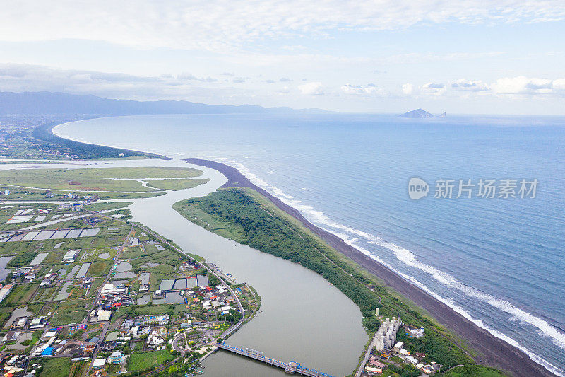 台湾宜兰的海滩