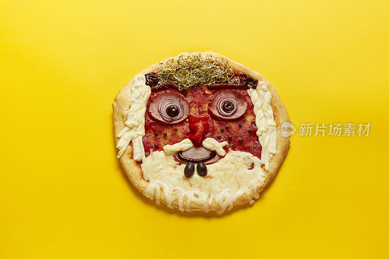 有趣的披萨脸