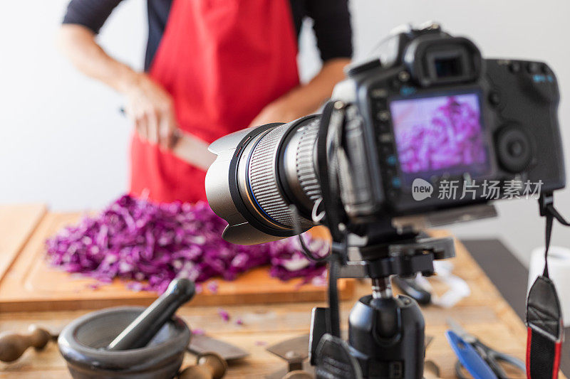 美食视频博客，腌菜制作过程记录