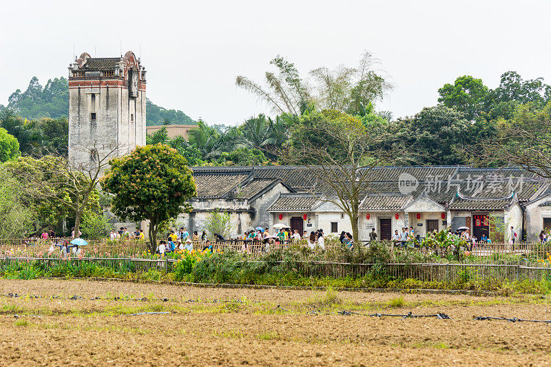 中国传统建筑，中国深圳观澜客家土楼。