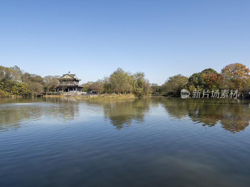 中国杭州西溪湿地古镇上的历史建筑