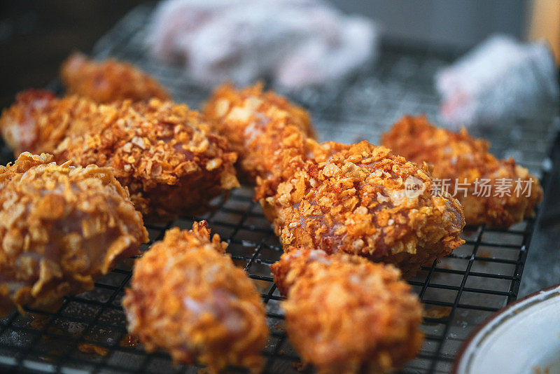 准备香酥鸡腿