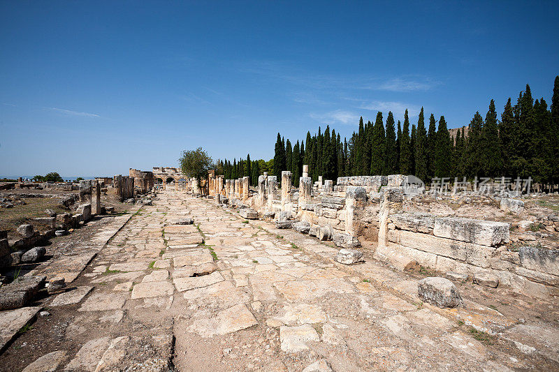 希拉波利斯古城在Pamukkale