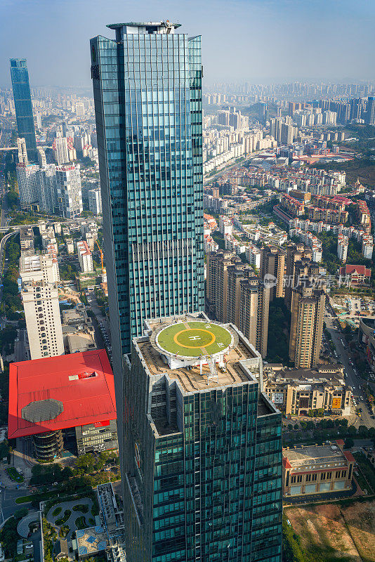 中国广西南宁的城市高层建筑