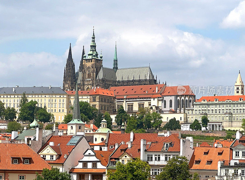 布拉格城堡鸟瞰图