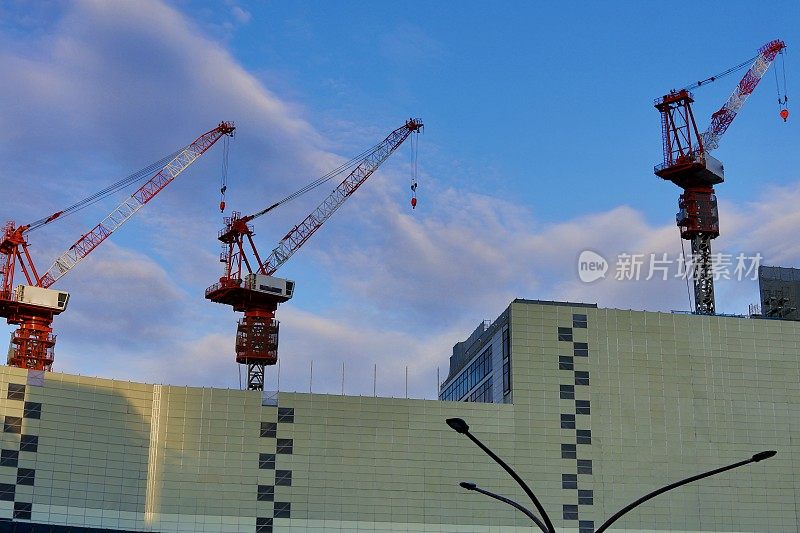 新宿正在建设中的建筑。