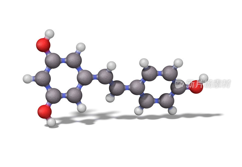 白藜芦醇的分子