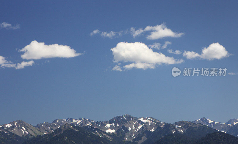 奥林匹克山雪峰荒野山脊