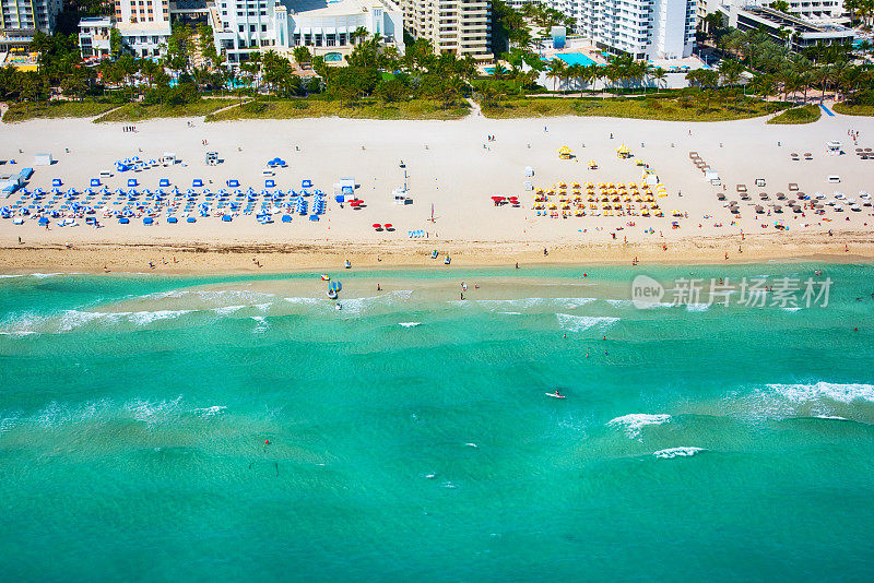 迈阿密海滩鸟瞰图