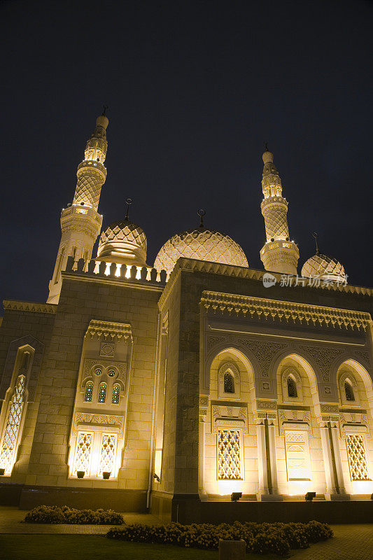 迪拜朱美拉清真寺之夜4