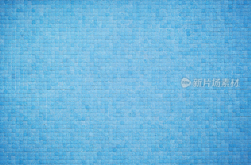 小蓝色瓷砖墙纹理