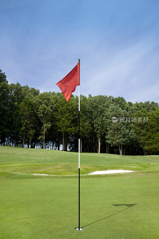 高尔夫球场旗