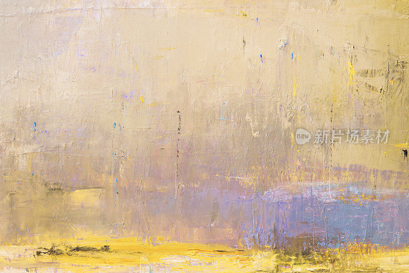 抽象画黄色和紫色的艺术背景。