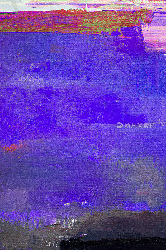 抽象画了蓝色和紫色的艺术背景。