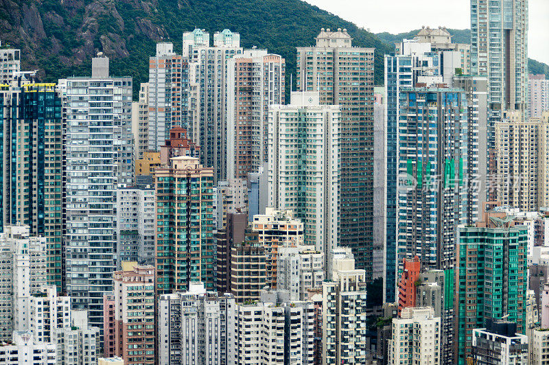 香港的城市景观和天际线