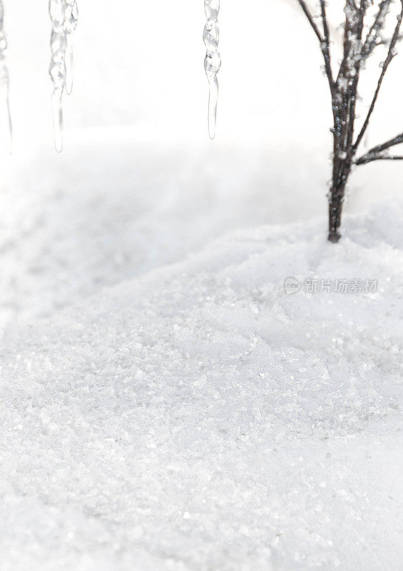 雪和冰背景与复制空间room_20