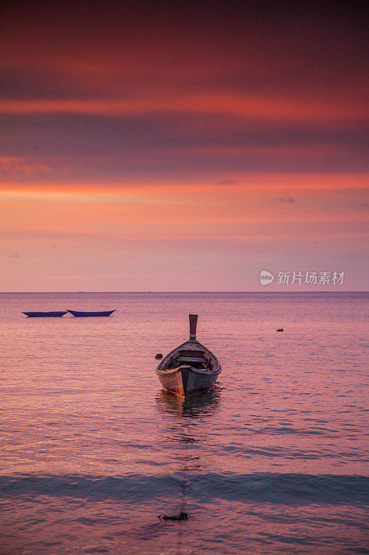 泰国海滩日落