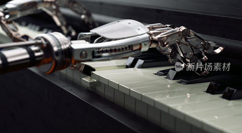 机器人手弹钢琴