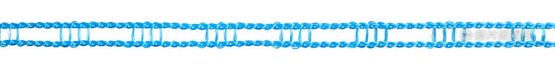 蓝色塑料绳子