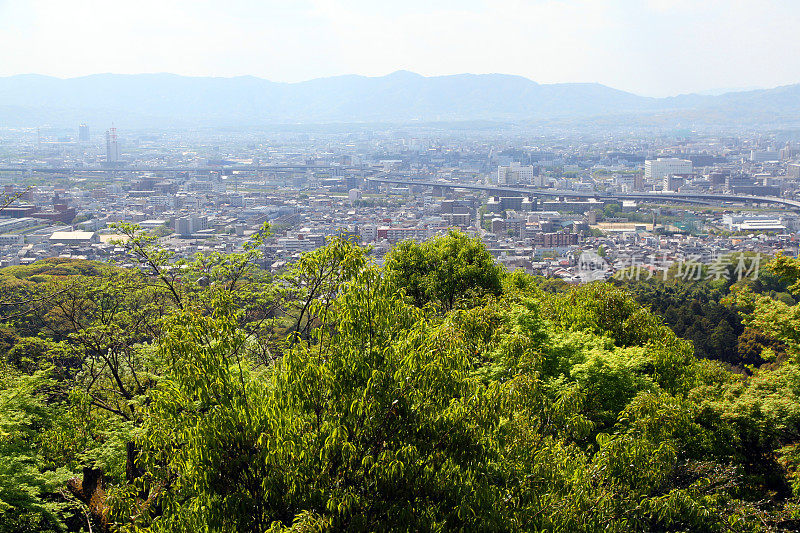 从山上向下看