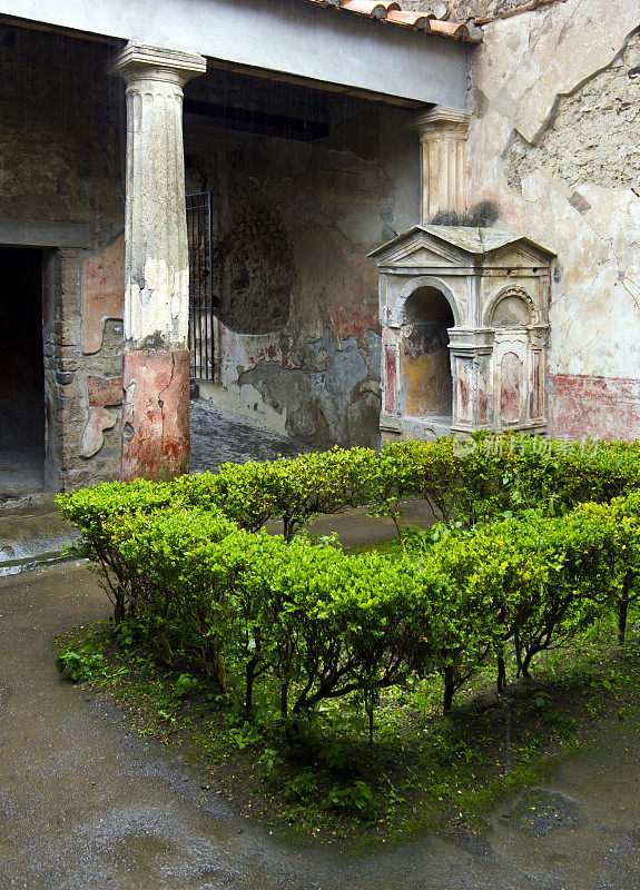 意大利庞贝的古代建筑废墟