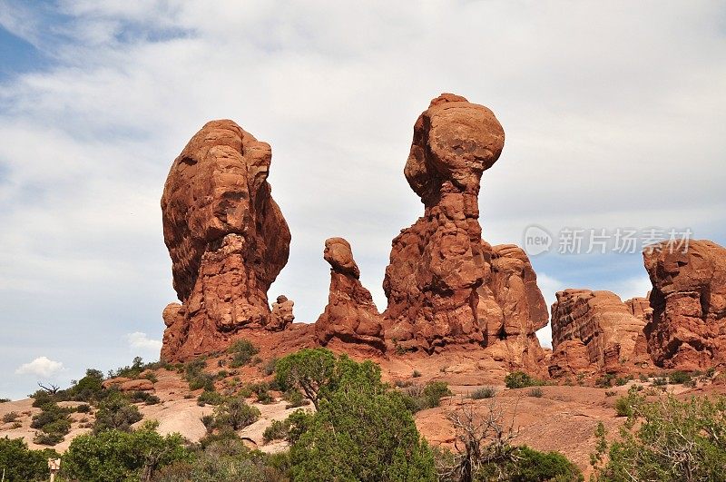 拱门国家公园岩层，犹他州