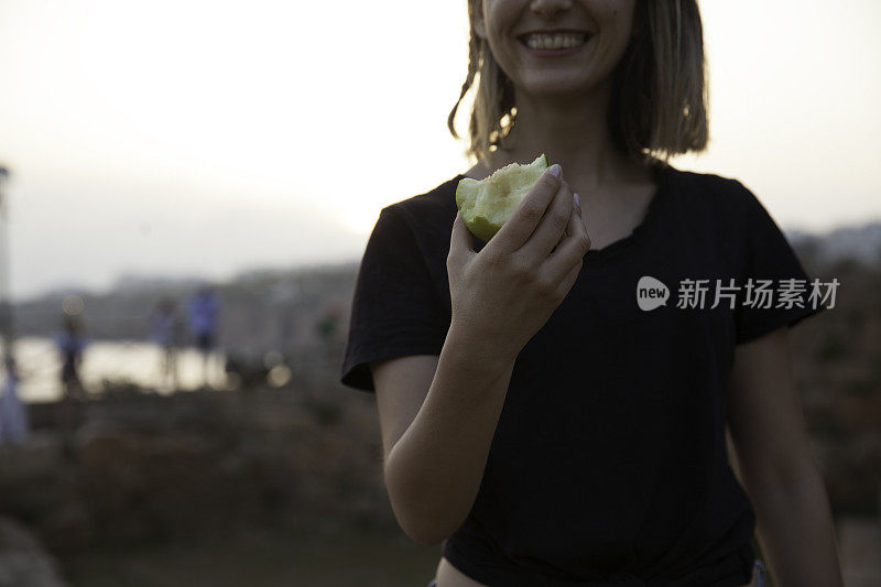 健康饮食的苹果