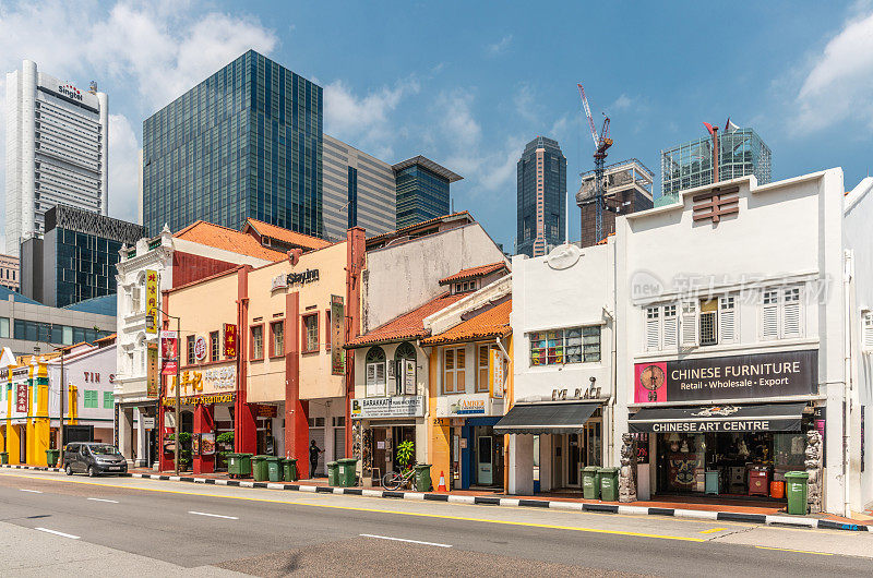 新加坡唐人街南桥路街区。