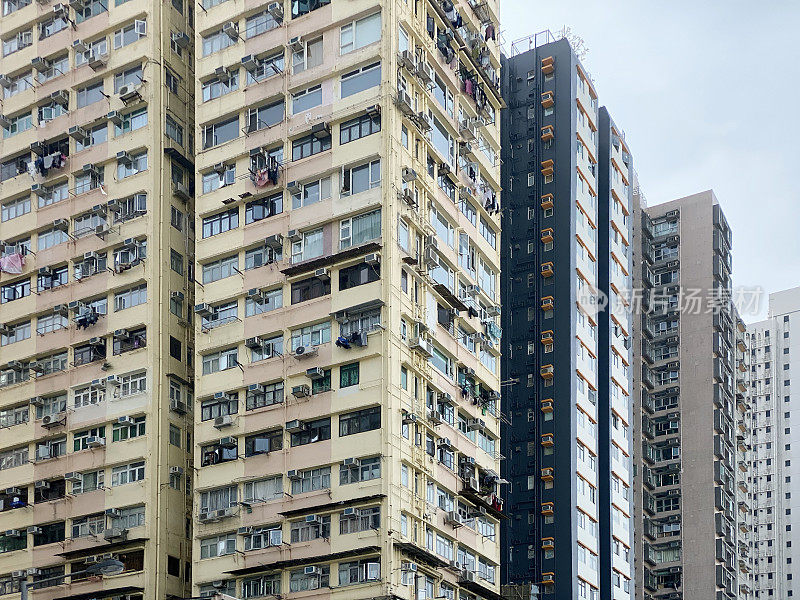 旧社区，香港的公寓大楼