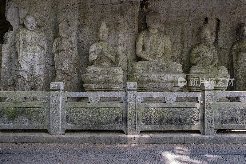 金代石雕佛像，杭州，中国