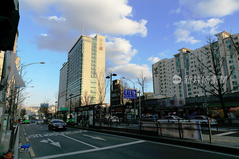 韩国首尔的街头生活
