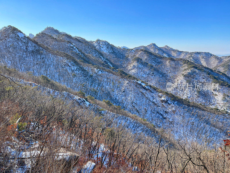 韩国的冬山