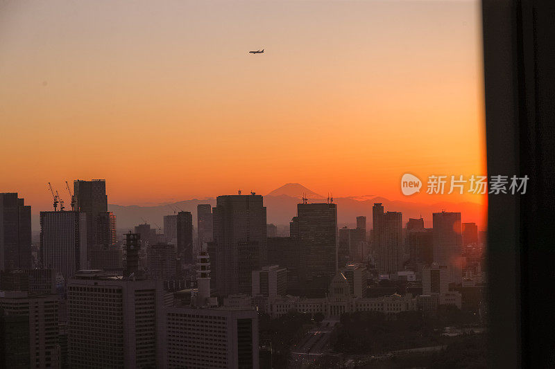 富士山和东京市景