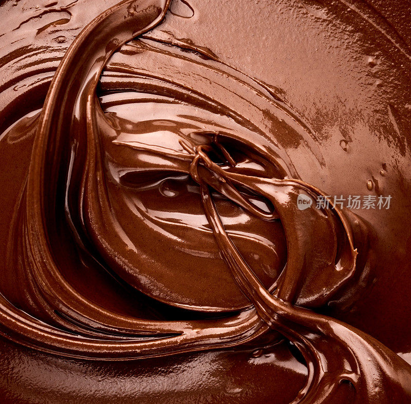 融化的巧克力漩涡纹理背景