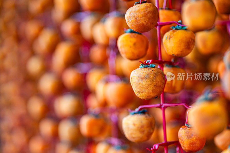 越南柿子，传统食品——越南大叻的柿子干