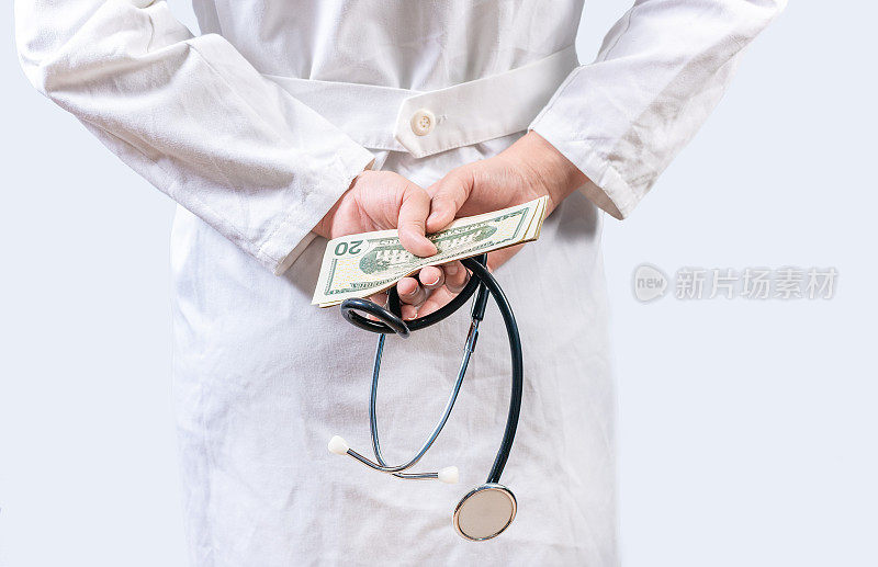 腐败医生把钱藏起来，不诚实医生把钱藏起来。医疗腐败与贿赂概念